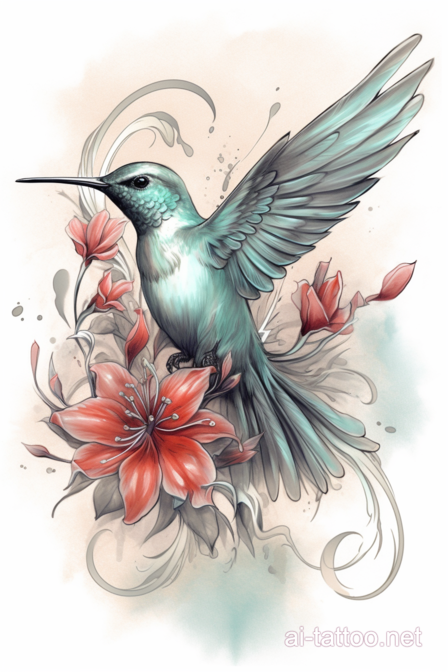 AI Hummingbird Tattoo Ideas 16