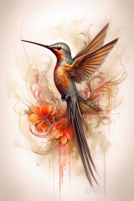  AI Hummingbird Tattoo Ideas 3