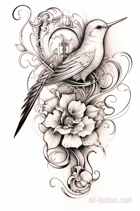 AI Hummingbird Tattoo Ideas 6