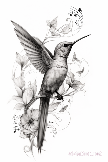 AI Hummingbird Tattoo ideas 8