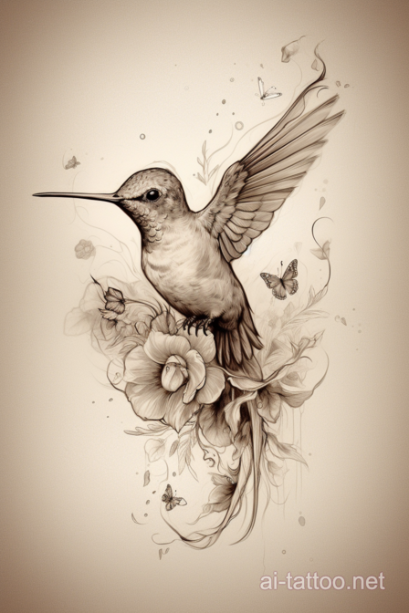  AI Hummingbird Tattoo Ideas 9