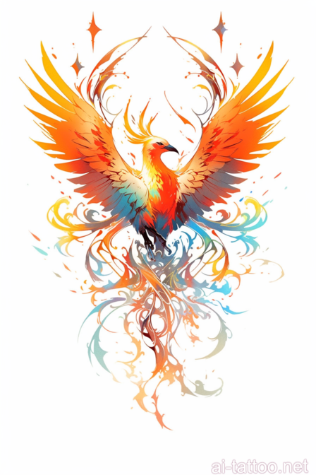 AI Phoenix Tattoo Ideas 16