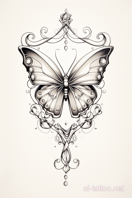  AI Butterfly Tattoo Ideas 1