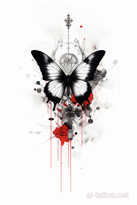AI Butterfly Tattoo Ideas 26