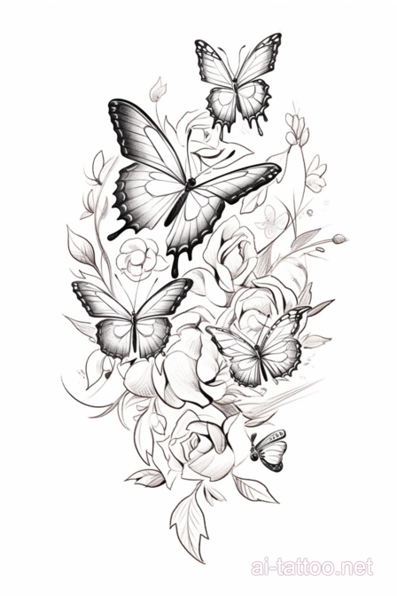  AI Butterfly Tattoo Ideas 5