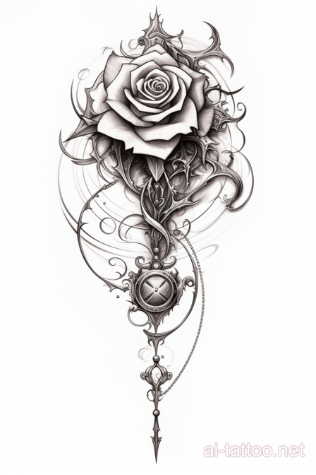  AI Rose Tattoo Ideas 1