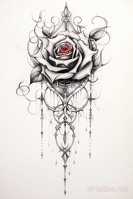  AI Rose Tattoo Ideas 3